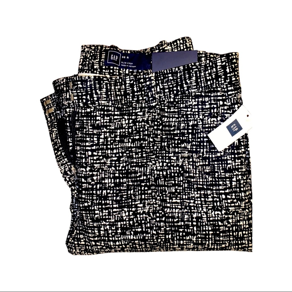 Gap slim crop culinary inspired mid rise stretch pants